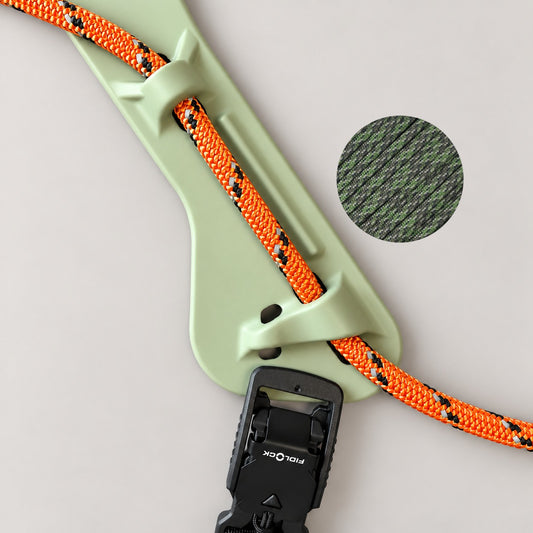 MEGIN Custom Army Green — Dark Orange Reflective rope, Camouflage paracord