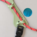 MEGIN Custom Army Green — Pink Reflective rope, Blue paracord