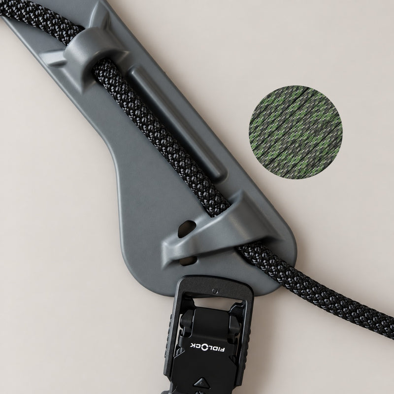 MEGIN Custom Granite — Black rope, Camouflage paracord