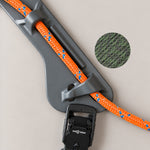 MEGIN Custom Granite — Signal Orange rope, Camouflage paracord
