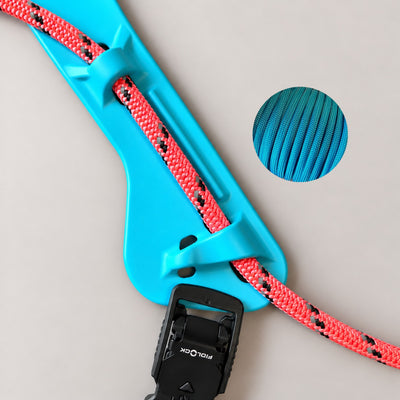 MEGIN Custom Turquoise — Pink Reflective rope, Blue paracord