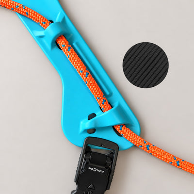 MEGIN Custom Turquoise — Signal Orange rope, Black paracord